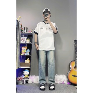 Quần bagy nam quần jean ống suông nam