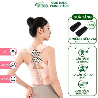  Đai Chống Gù Lưng Cao Cấp Hatoco Nam Nữ Điều Chỉnh Tư Thế Định Hình Cột Sống Cải Thiện Vóc Dáng 