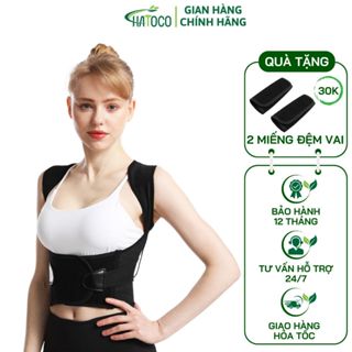  Đai Chống Gù Lưng Hatoco Hỗ Trợ Định Hình Cải Thiện Vóc Dáng Có Nẹp Hỗ Trợ Thẳng Lưng HTC-06-09 