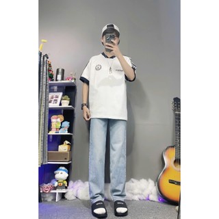 Quần bagy nam quần jean ống suông nam