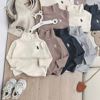  Sét 4 áo giữ nhiệt cổ lọ chất zip lông mềm ấm cho bé trai bé gái 