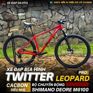 Xe đạp địa hình Twitter Leopard Pro Carbon Group Shimano Deore M6100