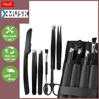 Bộ 4 nhíp cắt tỉa lông mày, bộ 7 dụng cụ làm đẹp chuyên nghiệp