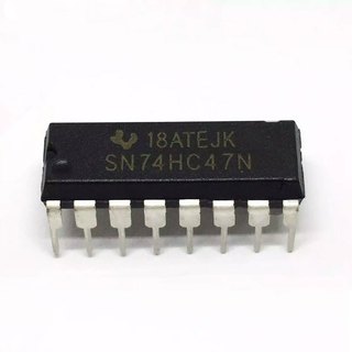 IC 74HC47 BCD to 7-Segment Decoder/Driver with Open-Collector Outputs