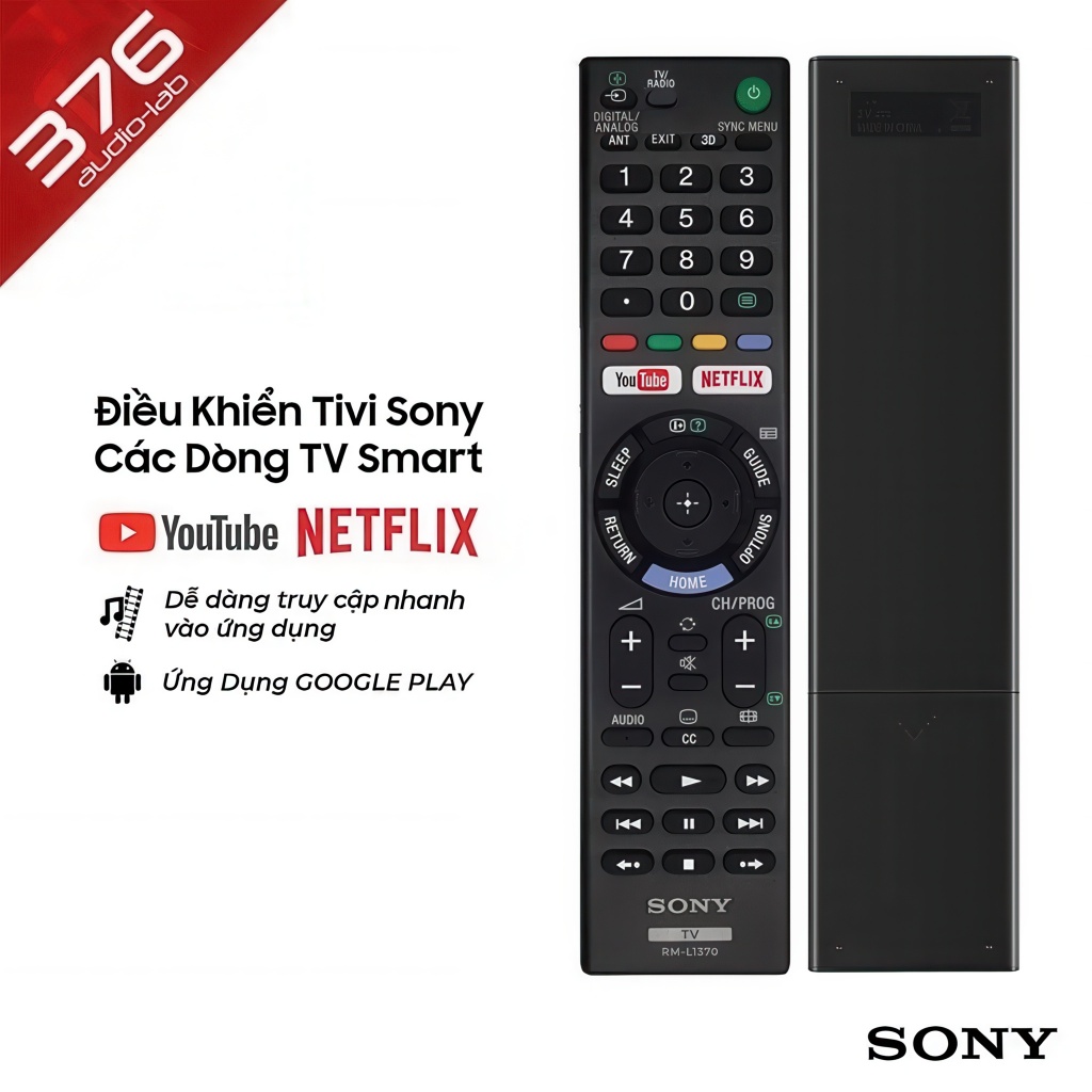 [MODEL L1370] REMOTE Điều Khiển TIVI SONY RM-L1370 Cho Smart TV - KHÔNG GIỌNG NÓI - Giá Rẻ