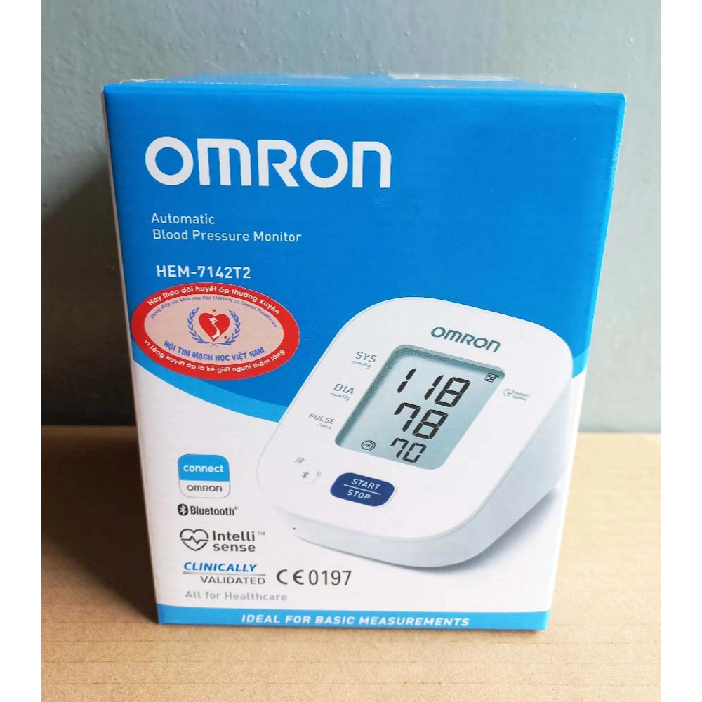 (Mẫu mới) Máy đo huyết áp tự động Omron Bluetooth HEM-7142T2 - Chính Hãng