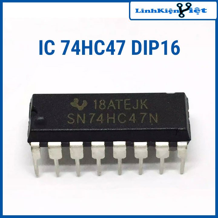 IC 74HC47 BCD to 7-Segment Decoder/Driver with Open-Collector Outputs