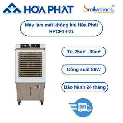 Máy làm mát không khí HPCF1 - 021, điều khiển cơ, bảo hành chính hãng tại nhà 24 tháng