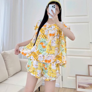  Bộ lanh nữ quần đùi tay ngắn VNXK 45-75kg ĐTN110 Đồ bộ tole 2 da loại 1 mịn mát đường may kỹ mặc nhà mát đẹp 