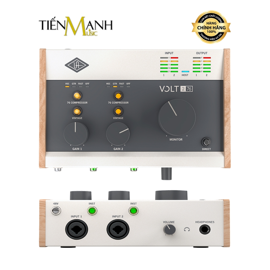 [Chính Hãng] Sound Card Thu Âm Thanh Universal Audio UA Volt 276 - USB Soundcard Audio Interface Vol