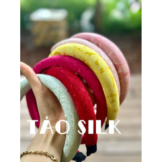  Bờm Tóc Tết  Bờm Bính  Băng Đô Lụa  Mấn Tết Sang Chảnh  Phụ Kiện Kết Hợp Yếm  Áo Dài Bà Ba ,Váy Gấm Pháp Phục 