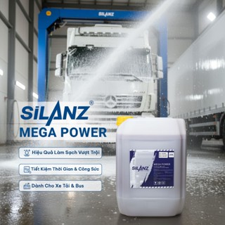  Dung Dịch Xà Bông Rửa Xe Không Chạm SILANZ MEGA POWER | Touchless Pre-Wash Cho Xe Tải Bus Cont 20L 