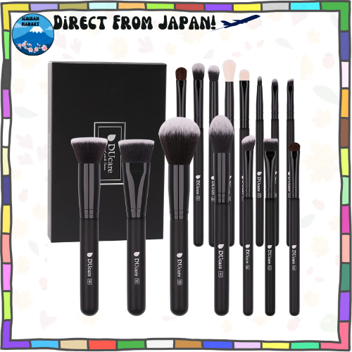 Bộ cọ trang điểm 15 món DUcare, Cọ trang điểm chuyên nghiệp, Siêu mềm, Cọ mặt, Cọ lấy phấn tuyệt vời