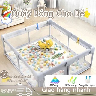 Quây bóng vuông cho bé,Nhà Banh Khung Dày Dặn khung chắc chắn,vải dù dễ lau chùi,Tháo Lắp Dễ Dàng Nhanh