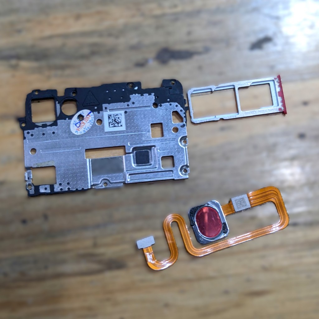 Linh kiện trong Oppo F7 (CPH1819) - Nắp đậy main / Vân tay / Khay sim Oppo F7