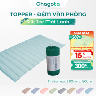  Đệm Topper Silk Ice Cho Văn Phòng Chagota Bedding Chần Gòn Microfiber Nệm Gấp Gọn Tiện Lợi Mang Đi Du Lịch Nhỏ Gọn 