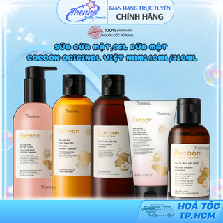  Sữa Rửa Mặt,Gel Rữa Mặt Cocoon Giúp Da Sạch Sâu Mịn Màng & Rạng Rỡ Cocoon Original Việt Nam140ml 310ml 