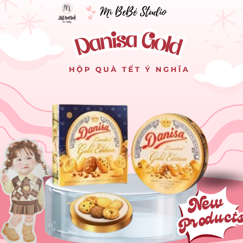 BÁNH QUY BƠ DANISA LIMITED GOLD EDITION - PHIÊN BẢN ĐẶC BIỆT 6 VỊ - 792g Date 11.2026,Quà tặng Mẹ 20