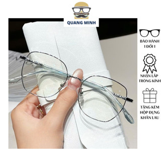  Kính gọng tròn kim loại chống ánh sáng xanh phong cách Hàn Quốc unisex cho mặt nhỏ và vừa Gọng nhẹ bền - MÃ Z5502 