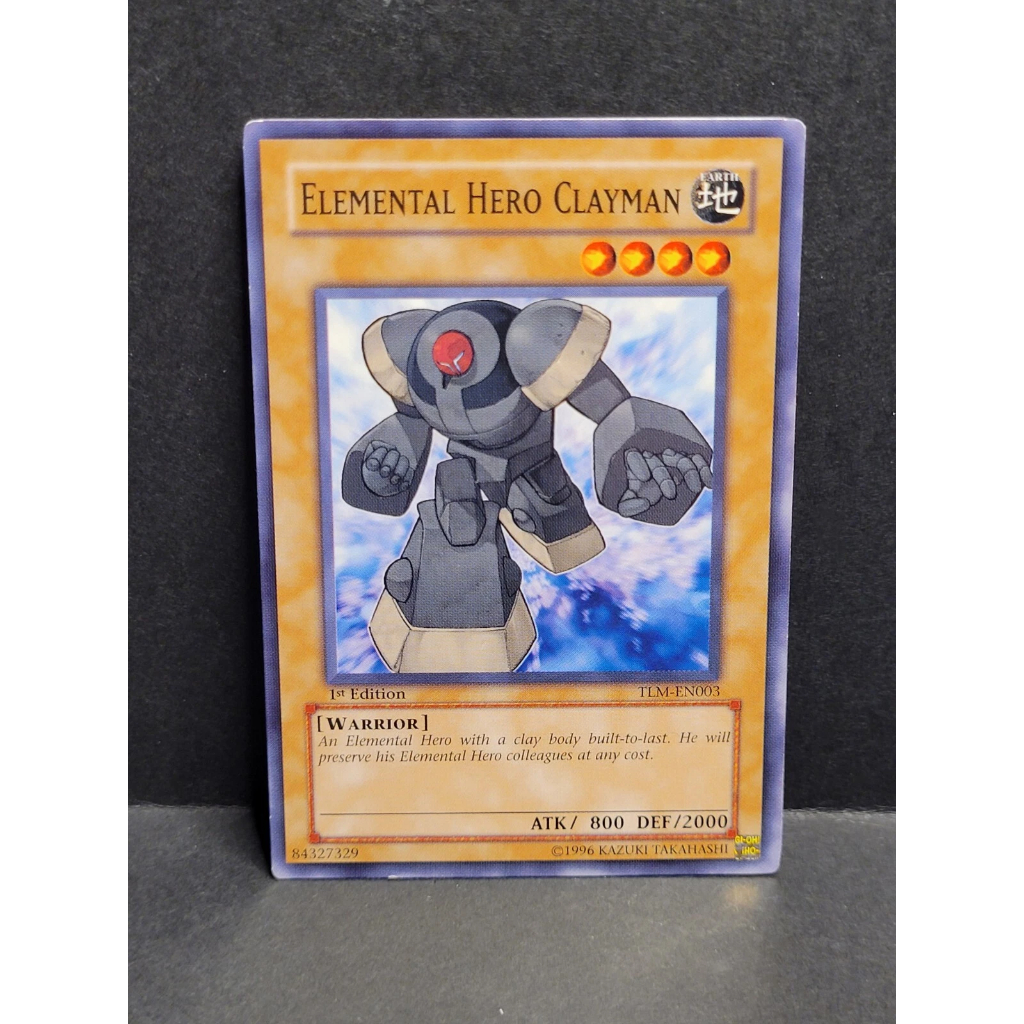 2005 mã hiếm 3 chữ TLM 1st tem vàng [ Dưa Hấu Yugioh ] Lá bài thẻ Elemental HERO Clayman - Tặng bọc 