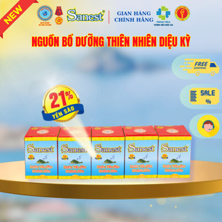   NEW   Combo 5 lọ  Nước Yến sào Khánh Hòa Sanest 21% - Không đường 
