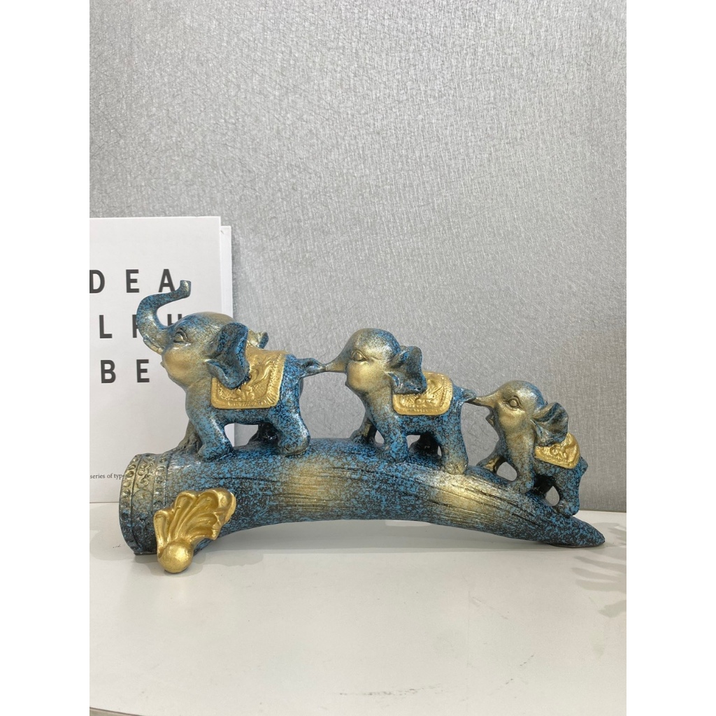 Gia đình voi vui vẻ hạnh phúc decor trang trí nhà cửa quà tặng ý nghĩa