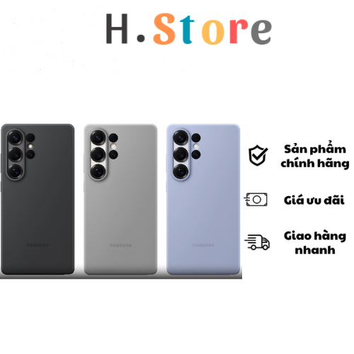 Ốp Lưng Silicone Galaxy S25 Ultra - Hàng Chính Hãng - H.Store