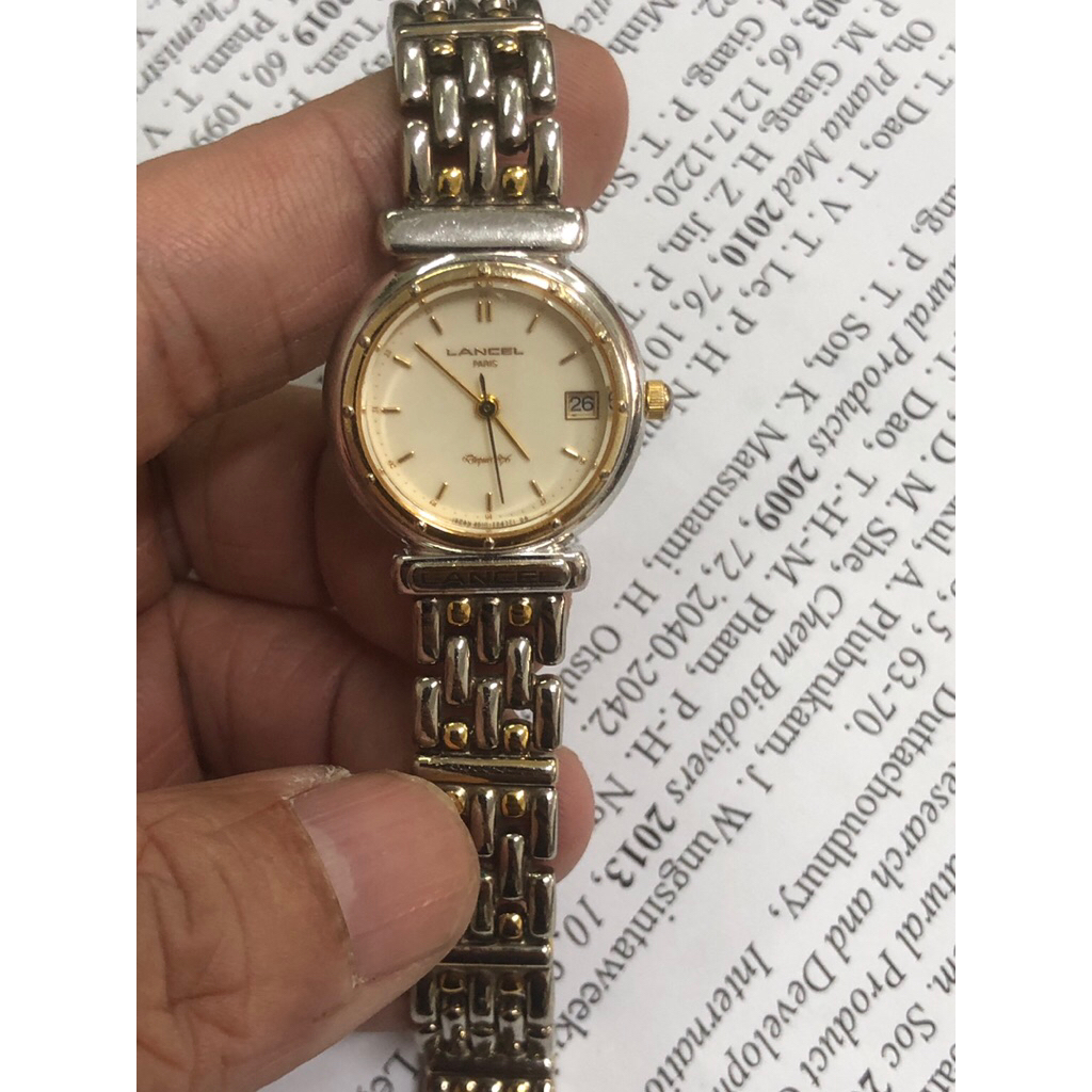đồng hồ nữ nhỏ citizen Lancel paris, size 23mm. Si tuyển Nhật.