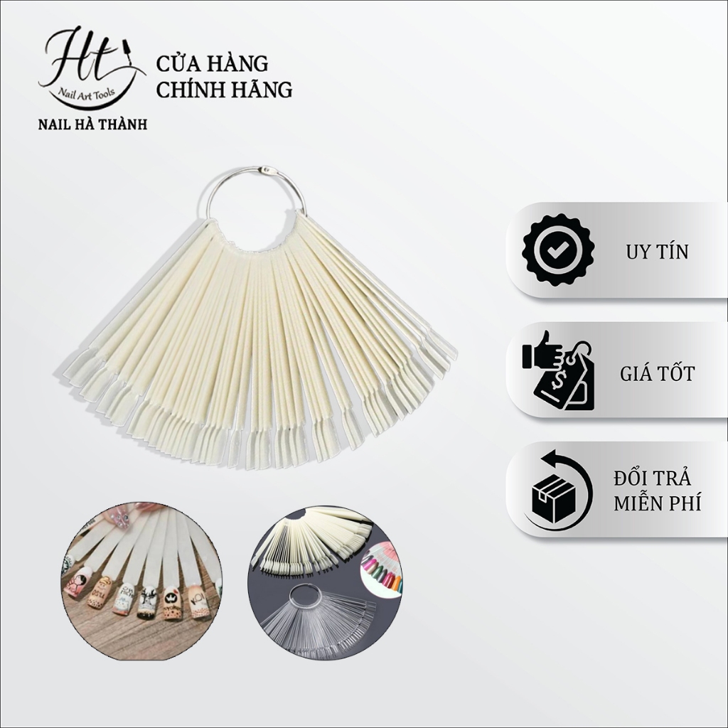 Set móng que vuông, tròn tập sơn tập vẽ set 50 móng