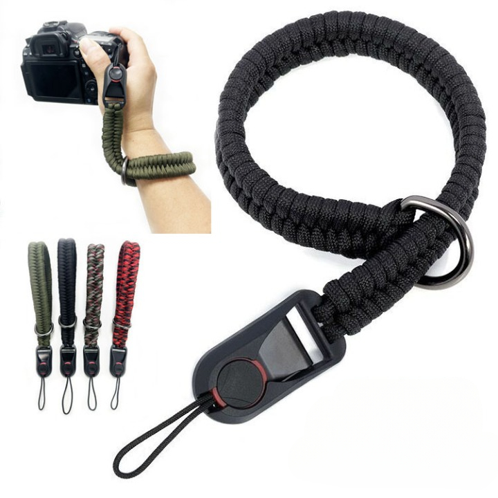 Dây Đeo Cổ Tay Máy Ảnh Thủ Công Paracord – Dây An Toàn Chống Rơi, Có Thể Tháo Rời Nhanh, Điều Chỉnh Linh Hoạt