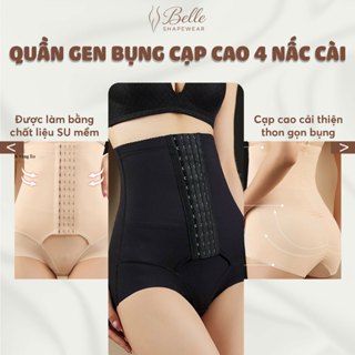  Quần Gen Bụng Cạp Cao 4 Nấc Cài Chống Cuộn Không Viền Nâng Mông Tự Nhiên NB004 