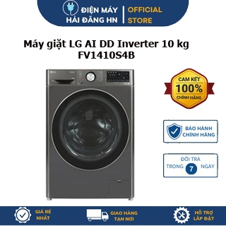 Máy giặt LG 10 kg FV1410S4B cửa ngang, màu đen – bảo hành chính hãng 24 tháng