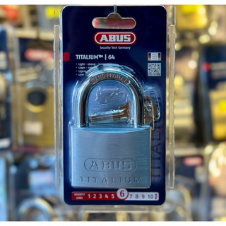 ABUS 64TI/60 KHÓA ABUS 64TI/60 TITALIUM KHOÁ BẤM 60MM CÓ 4 CHÌA RÃNH CHỐNG CHÌA VẠN NĂNG , CHỐNG CƯA
