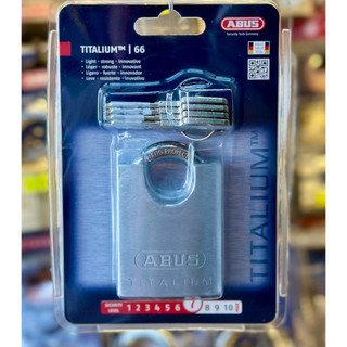 ABUS 66CSTI/60 KHOÁ ABUS TITALIUM CHỐNG CẮT 60MM 66CSTI/60 CÓ 4 CHÌA CAO CẤP,CHỐNG CƯA CẮT