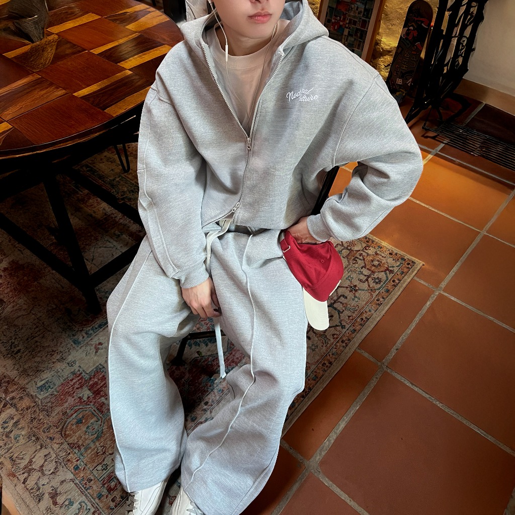 Áo Khoác Hoodie Zip Form Boxy NOCTURNAL Culture Zipper Boxy Hoodie Nam Nữ Unisex Local Brand | BigBuy360 - bigbuy360.vn