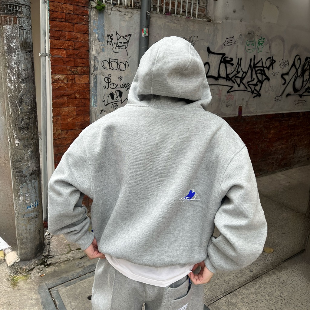 Áo Khoác Hoodie Zip Form Boxy NOCTURNAL Culture Zipper Boxy Hoodie Nam Nữ Unisex Local Brand | BigBuy360 - bigbuy360.vn