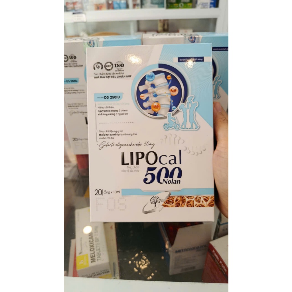 Canxi sinh học LIPOCAL 5000 NOLAN giúp bổ sung canxi, xương răng chắc khỏe, phát triển chiều cao tối