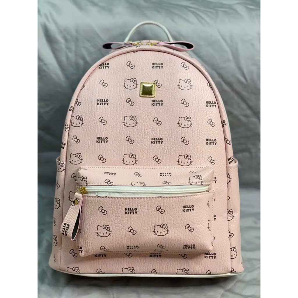 Balo đi học hello kitty 2 size (sz 40 ) quai to,  hàng VN (ảnh chụp thật) mẫu siêu hot để vừa atlat, a4, laptop 14,5inch