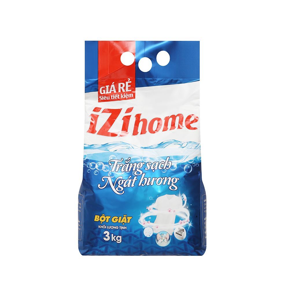 Bột giặt IZI HOME trắng ngát hương 3kg