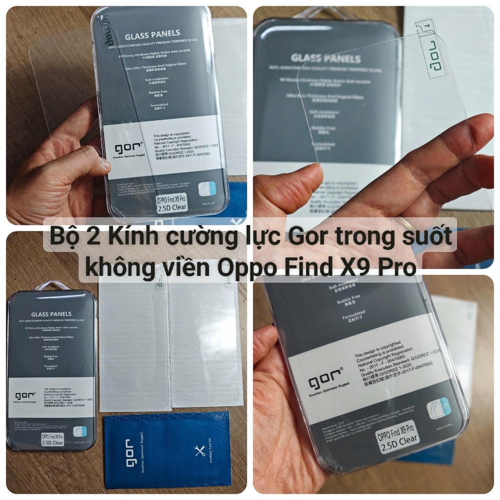 Kính cường lực Gor trong không viền Oneplus 15 / 13T / 13S