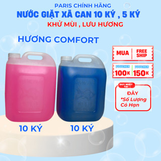 NƯỚC GIẶT XÃ PARIS CAN 10 KÝ LƯU HƯƠNG CẢ NGÀY LÀM MỀM SỢI VẢI TẨY SẠCH VẾT BẨN HOÀN TOÀN