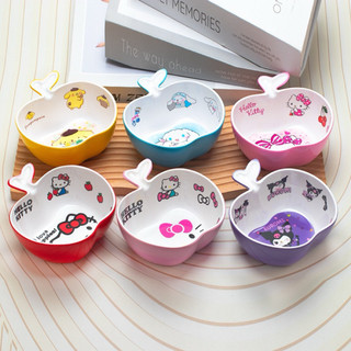 🌸𝐓𝐀̣̆𝐍𝐆 𝐐𝐔𝐀̀🌸 Chén hình trái táo - muỗng - đũa Kuromi Hello Kitty - Doremon Doraemon - Cinnamoroll