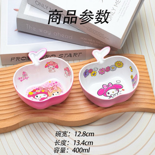 🌸𝐓𝐀̣̆𝐍𝐆 𝐐𝐔𝐀̀🌸 Chén hình trái táo - muỗng - đũa Kuromi Hello Kitty - Doremon Doraemon - Cinnamoroll