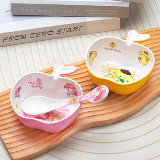 🌸𝐓𝐀̣̆𝐍𝐆 𝐐𝐔𝐀̀🌸 Chén hình trái táo - muỗng - đũa Kuromi Hello Kitty - Doremon Doraemon - Cinnamoroll