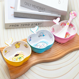 🌸𝐓𝐀̣̆𝐍𝐆 𝐐𝐔𝐀̀🌸 Chén hình trái táo - muỗng - đũa Kuromi Hello Kitty - Doremon Doraemon - Cinnamoroll