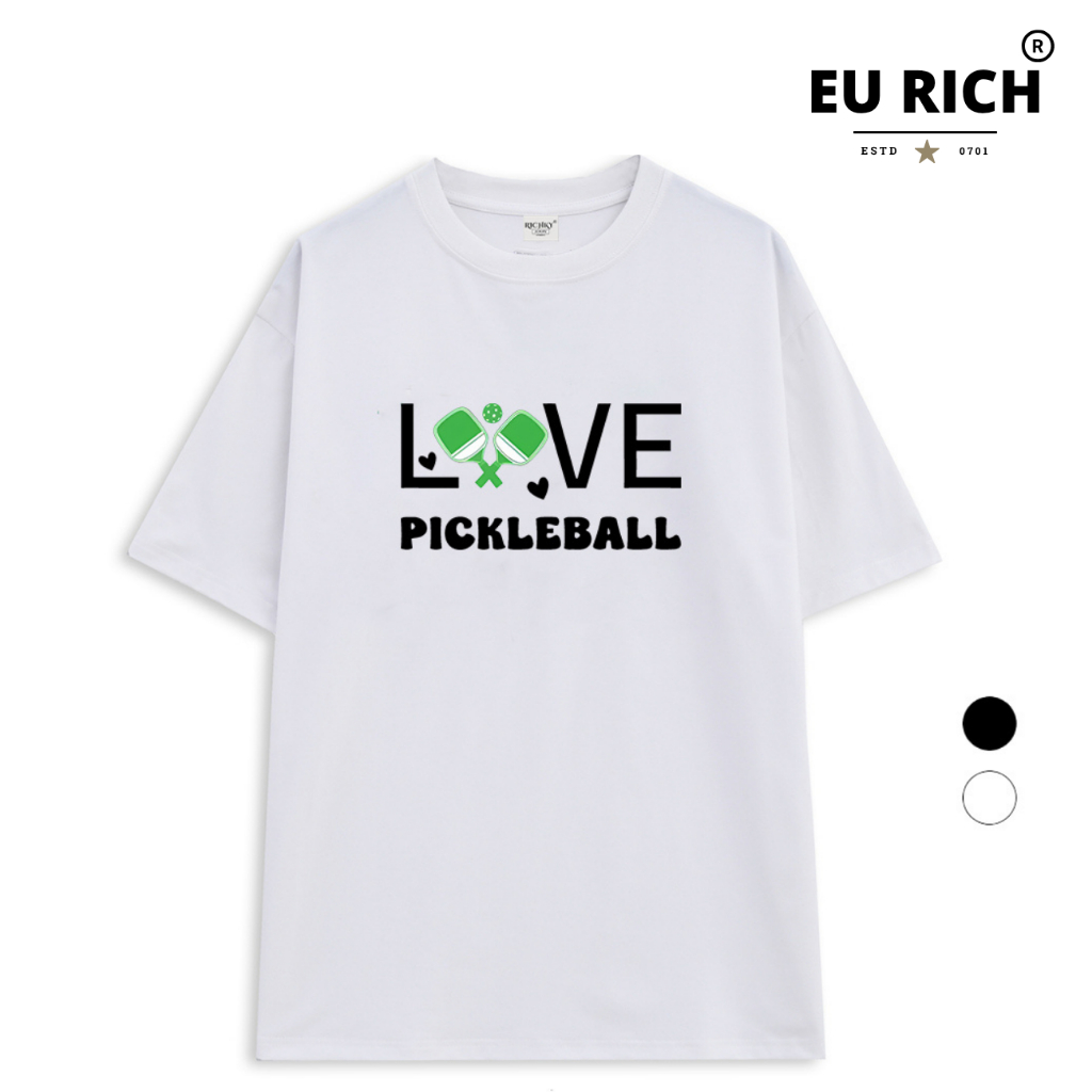 Áo Thun Asian Rich Premium Tee Signature Love Pickleball Sporty Collection