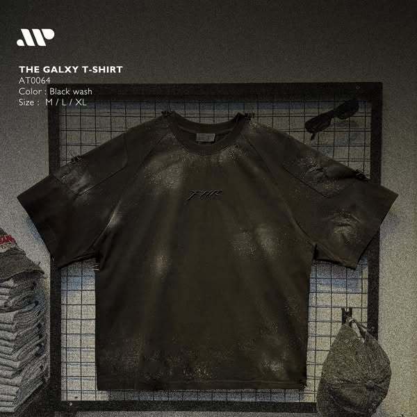 Áo thun Raglan cổ tròn The Glaxy Oversize 98% Cotton 360GSM - AT0064 | APEXSTUDIO
