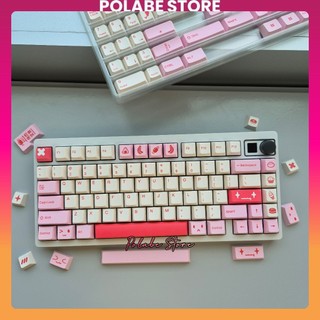 Tổng hợp Keycap Dyesub Cherry profile Keycap PBT Comic Rim Darling Polabe Store bàn phím cơ