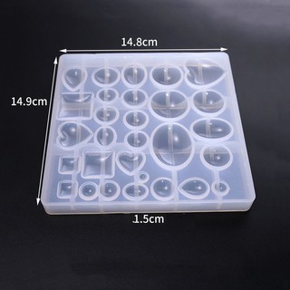 Bảng Khuôn Silicon Làm Mặt Dây Chuyền Resin UV