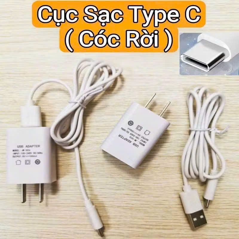 SẴN KHO- Cục sạc pin Chân Type C sạc đèn pin đội đầu siêu sáng, sạc đồ điện, điện thoại, cục sạc nha